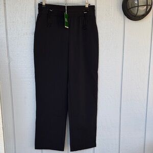 HALARA women's  Classic Black athleisure cinch waist drawstring Pants new NWT